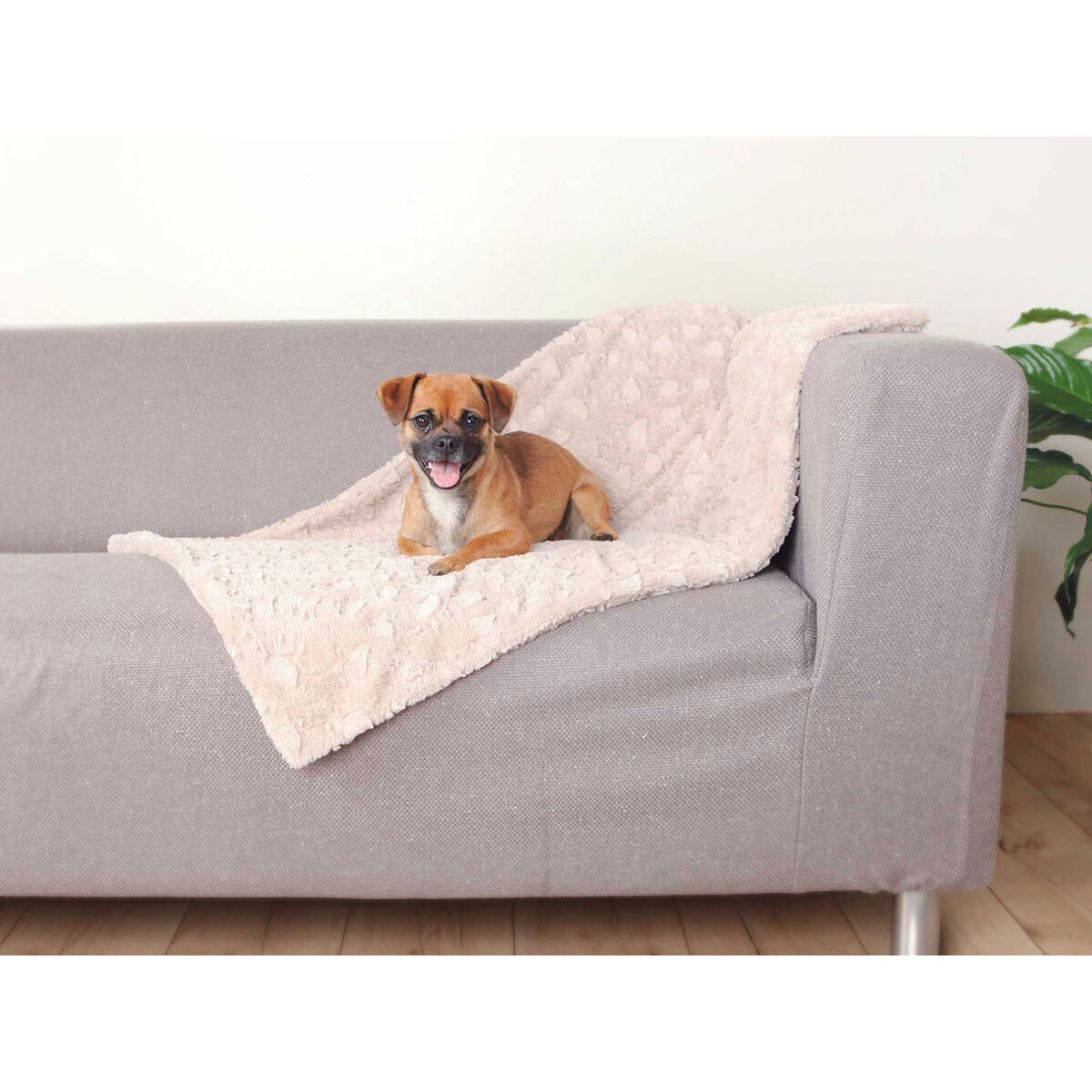 Pet blanket Trixie Cosy Beige Plush 100 × 70 CM, view 3