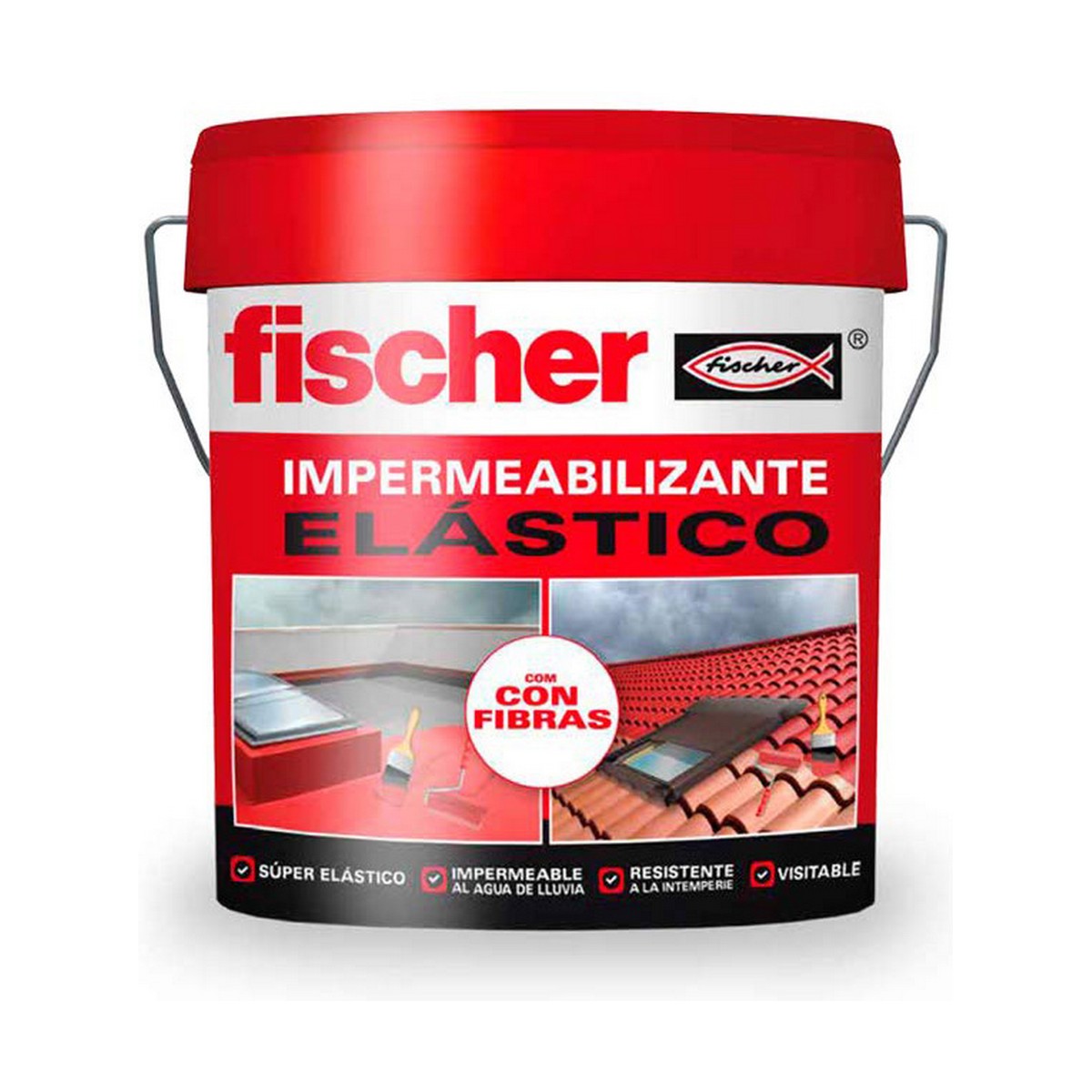 Imperméabilisation Fischer 547156 Rouge 4 L