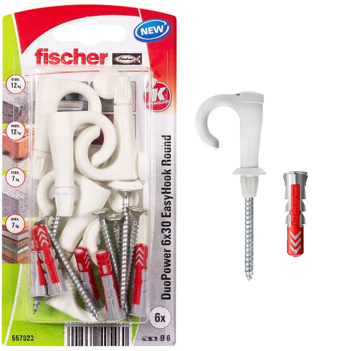 goujon ouvert Fischer 6 x 30 mm 6 Unités