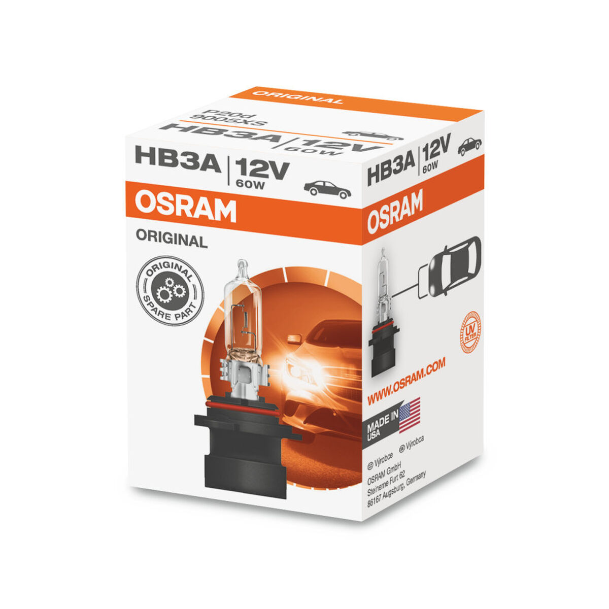 Ampoule pour voiture Osram OS9005XS P20D 1860 Lm 12 V 73 W HB3A