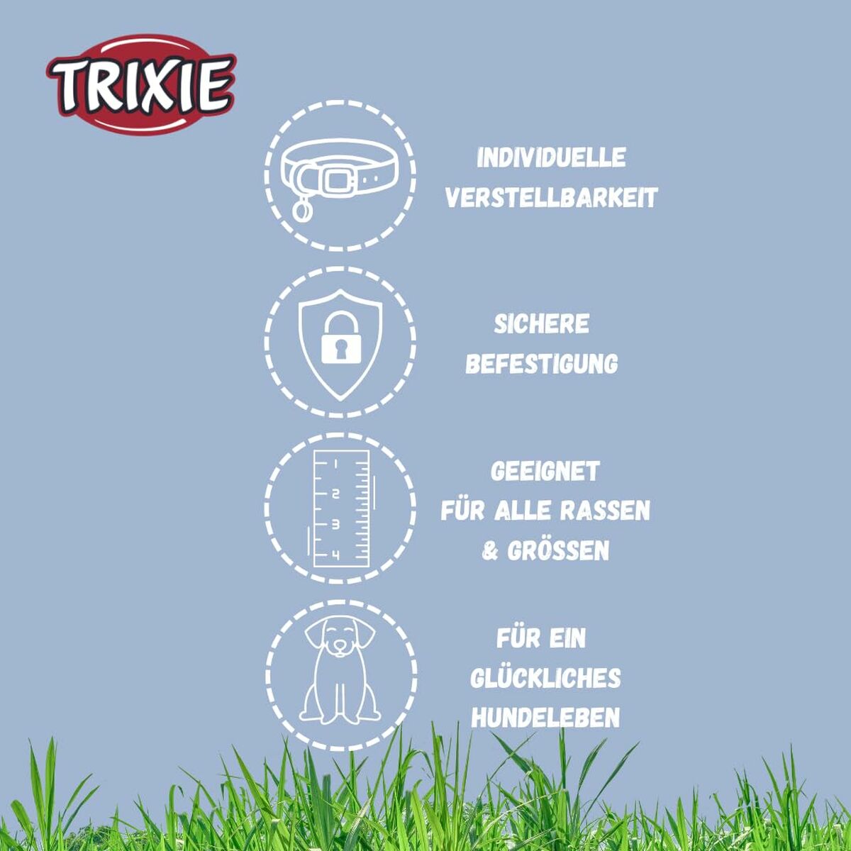 Hondenhalsband Trixie CityStyle Groen L 45-52 cm 42-52 cm