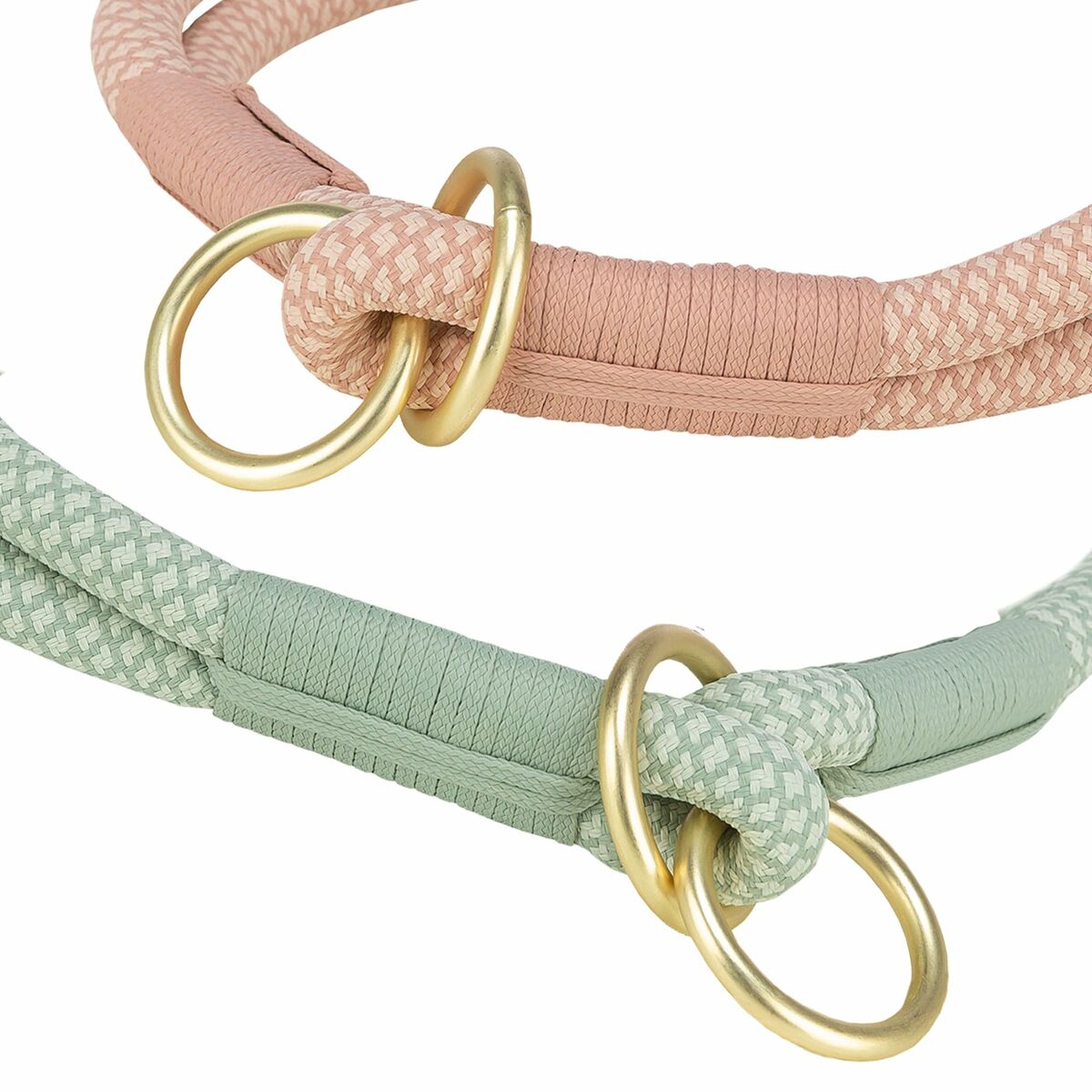 Dog Training Collars Trixie Soft Rope Green Mint M 45 cm, view 5