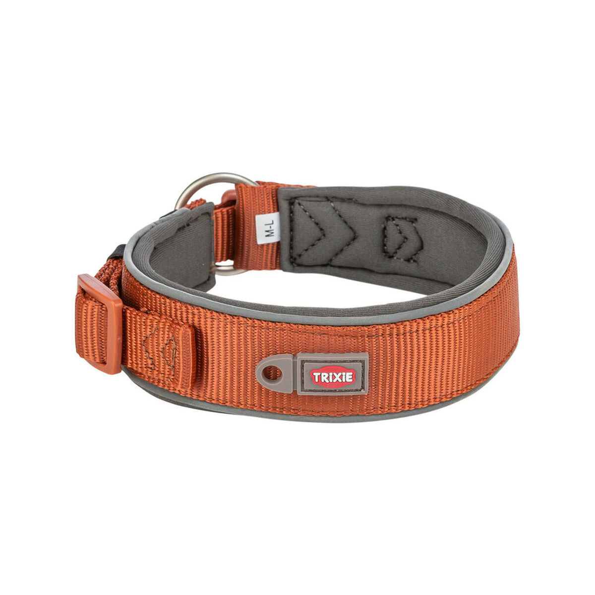 Hondenhalsband Trixie Premium Oranje Grafiet S/M 33-42 cm