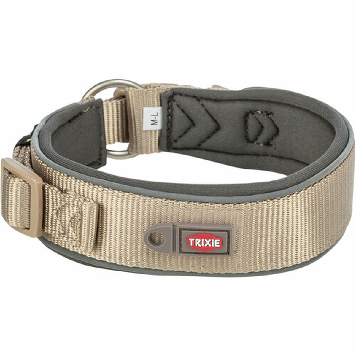 Hondenhalsband Trixie Premium Grafiet Zand S/M 33-42 cm