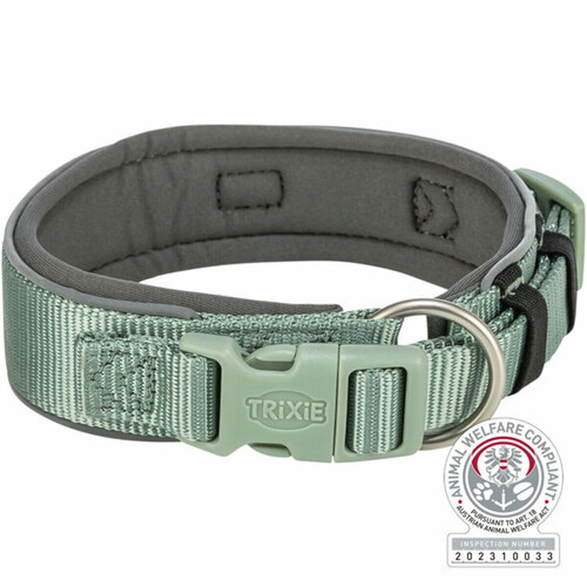 Dog collar Trixie Premium Green Graphite L/XL 53-62 cm, view 2