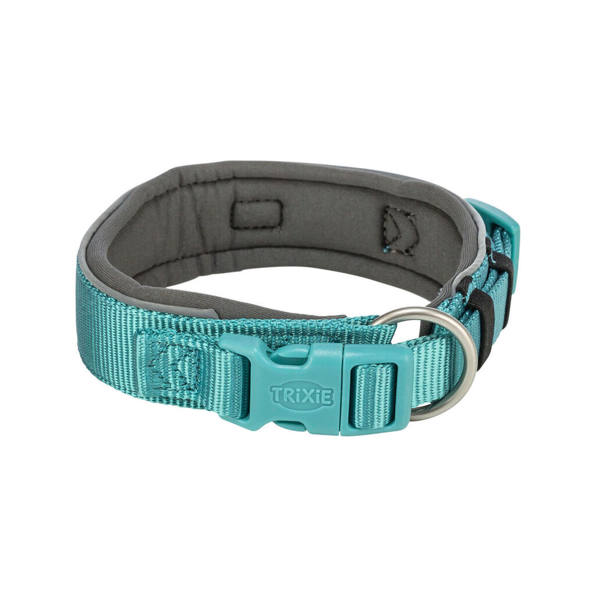 Dog collar Trixie Premium Graphite Light Blue S/M 33-42 cm, view 3