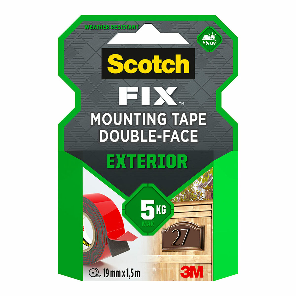 Ταινία Διπλής Óψης Scotch 19 mm x 1,5 m
