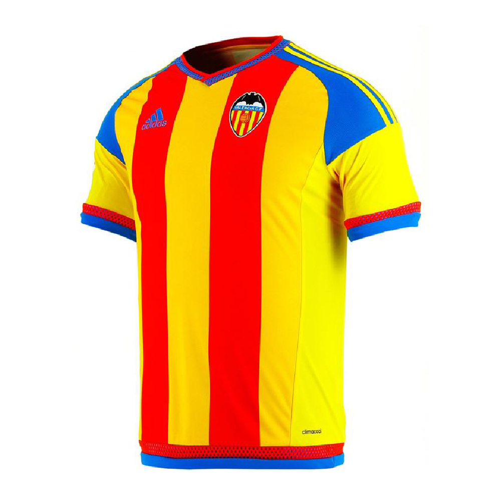 Kortermet fotballskjorte herrer Adidas Valencia CF 2015/2016 Rød