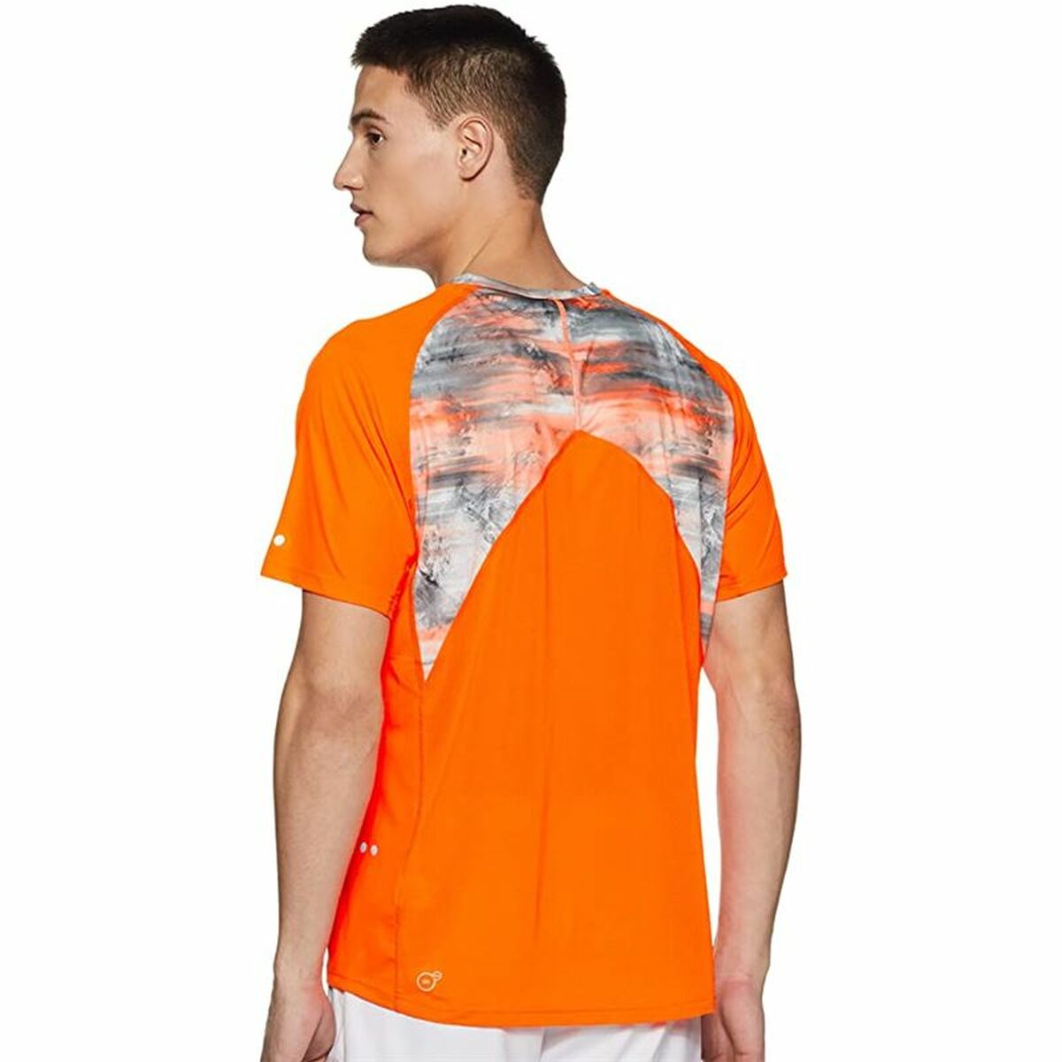 Heren-T-Shirt met Korte Mouwen Graphic Tee Shocking Puma Graphic Tee Shocking Oranje