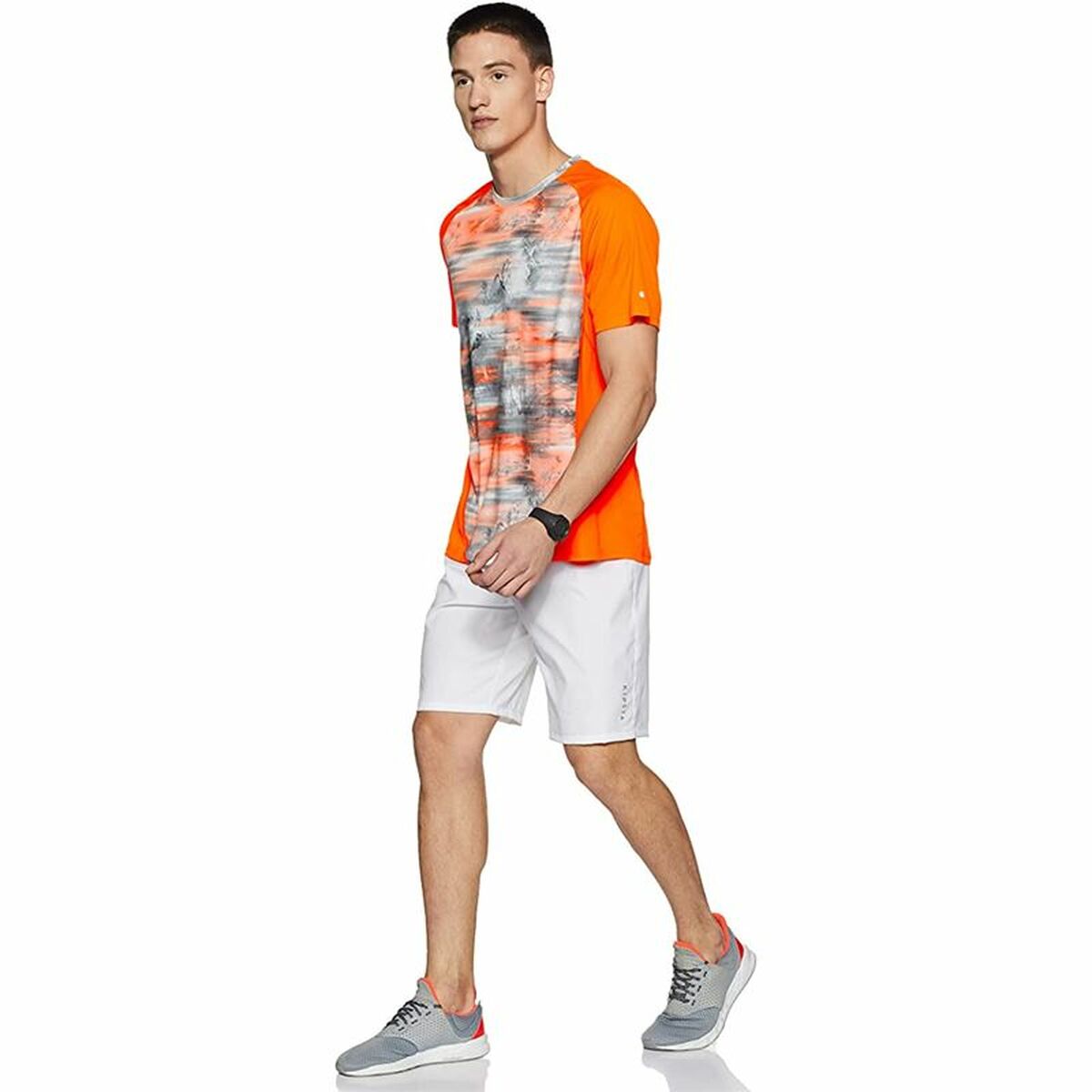 Heren-T-Shirt met Korte Mouwen Graphic Tee Shocking Puma Graphic Tee Shocking Oranje