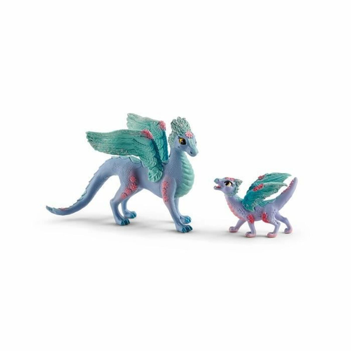 Figurine d’action Schleich Flower dragon with its little one
