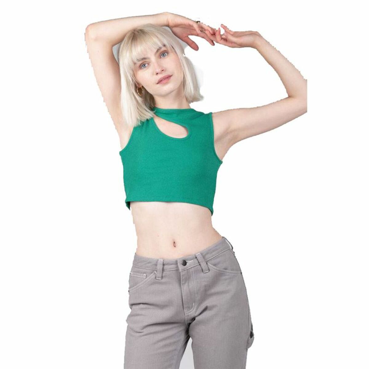 T-shirt à manches courtes femme 24COLOURS Vert