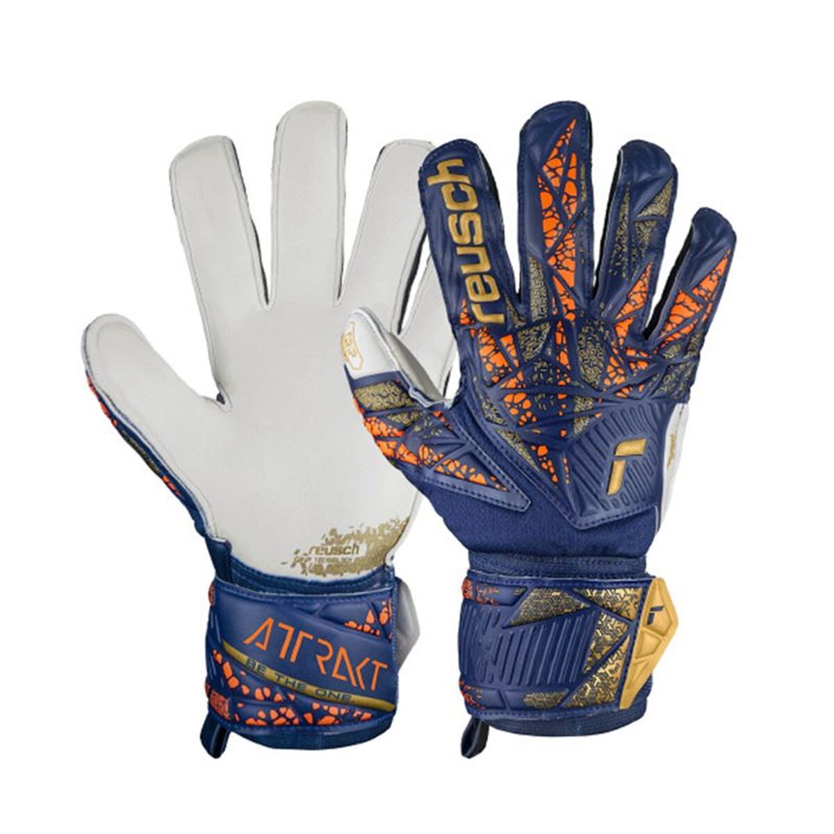 Keeperhandschoenen Reusch Attrakt Grip Marineblauw Volwassenen