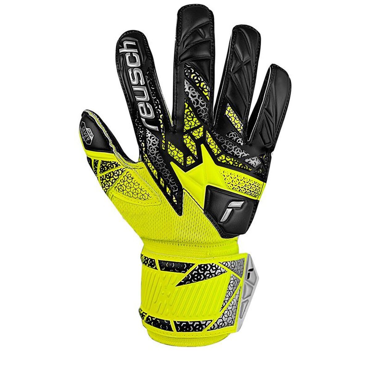 Keeperhandschoenen Reusch Attrakt Silver Geel