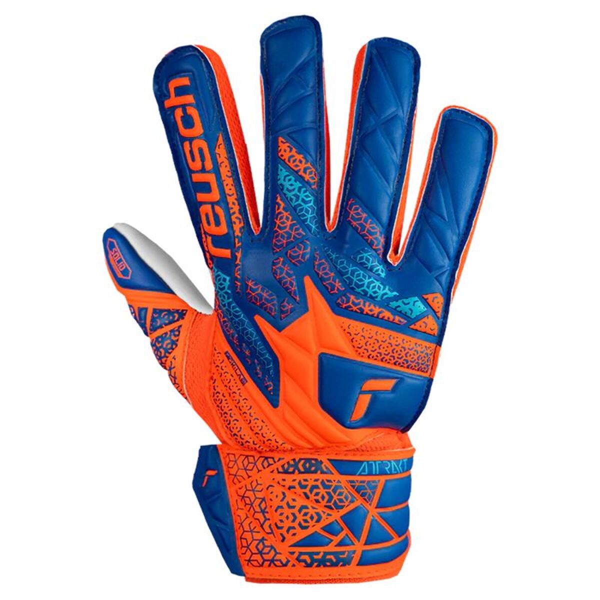 Keeperhandschoenen Reusch Attrakt Starter Blauw Oranje