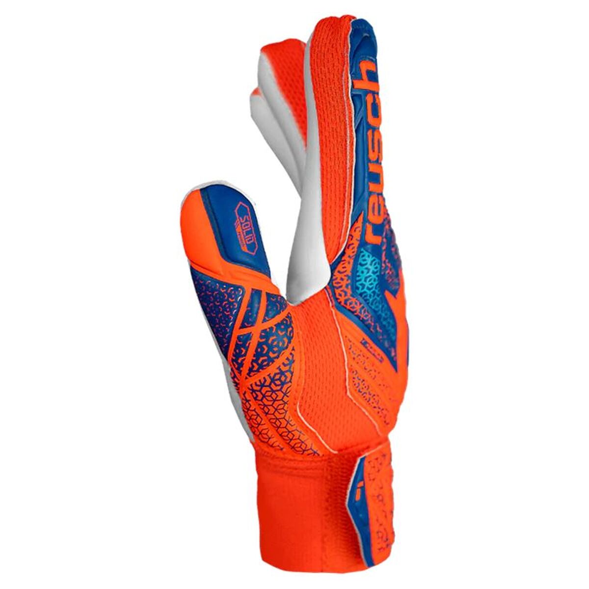 Keeperhandschoenen Reusch Attrakt Starter Blauw Oranje