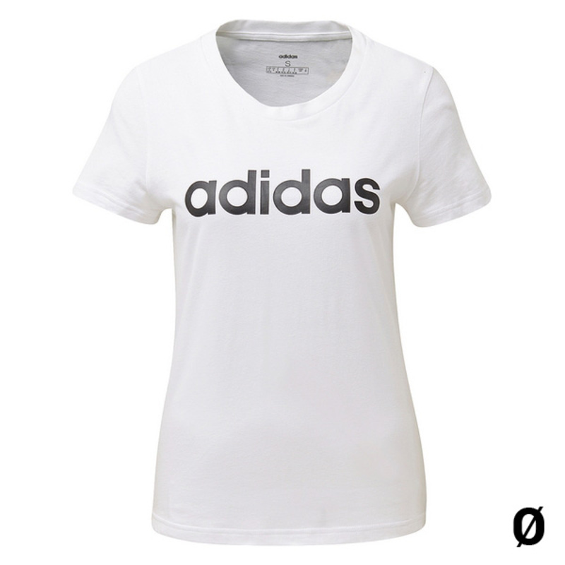 Kortærmet T-shirt til Kvinder Adidas W E LIIN SLIM T DU0629 Hvid