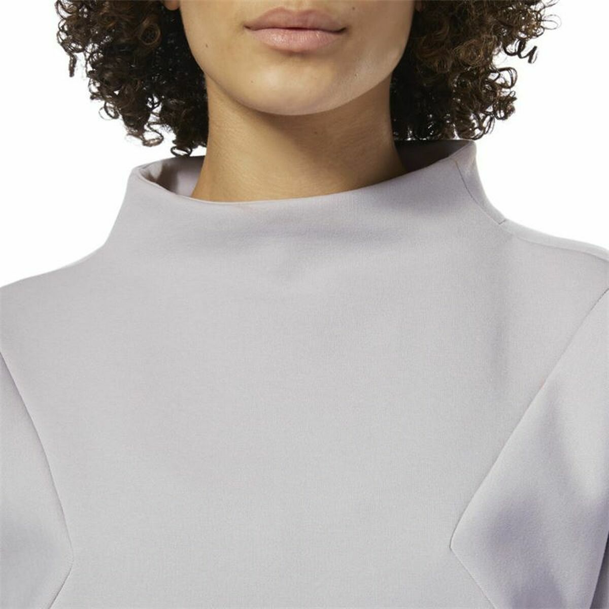 Damessweater zonder Capuchon Reebok Training Supply Crew Lichtgrijs