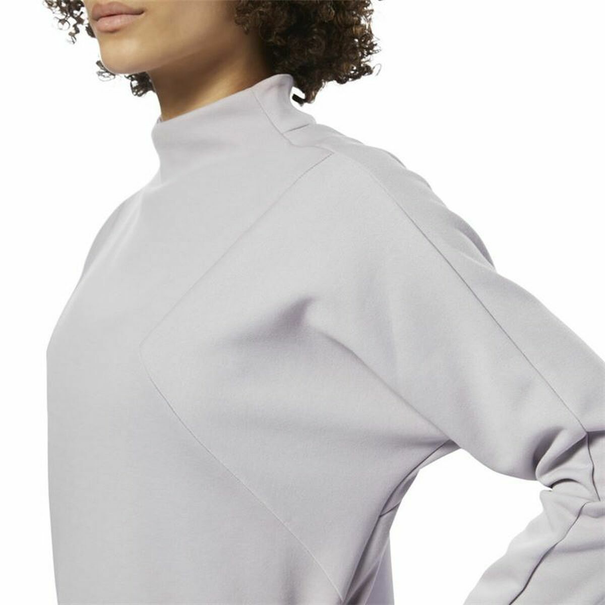 Damessweater zonder Capuchon Reebok Training Supply Crew Lichtgrijs