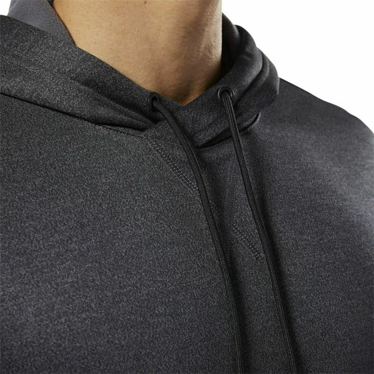Dameshoodie Reebok Ready Poly Fleece Donker grijs