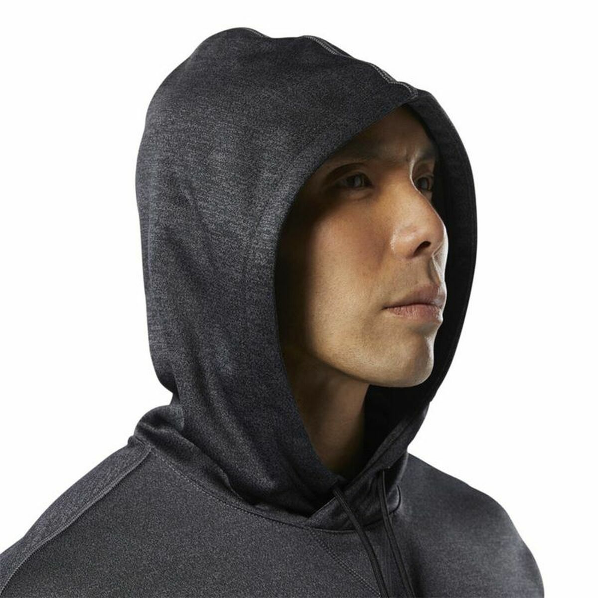 Dameshoodie Reebok Ready Poly Fleece Donker grijs