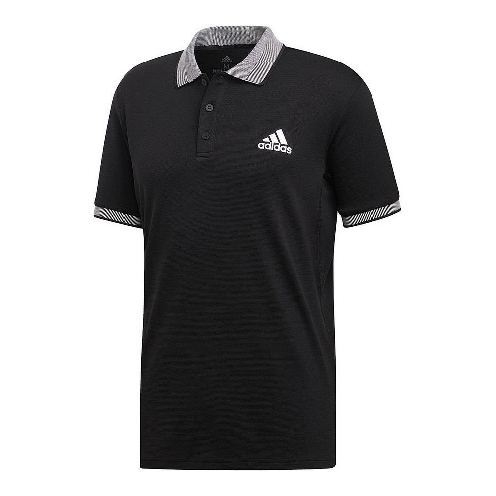 Polo à manches courtes homme Adidas CLUB SOLID POLO DX1806 Noir Polyester Homme XS