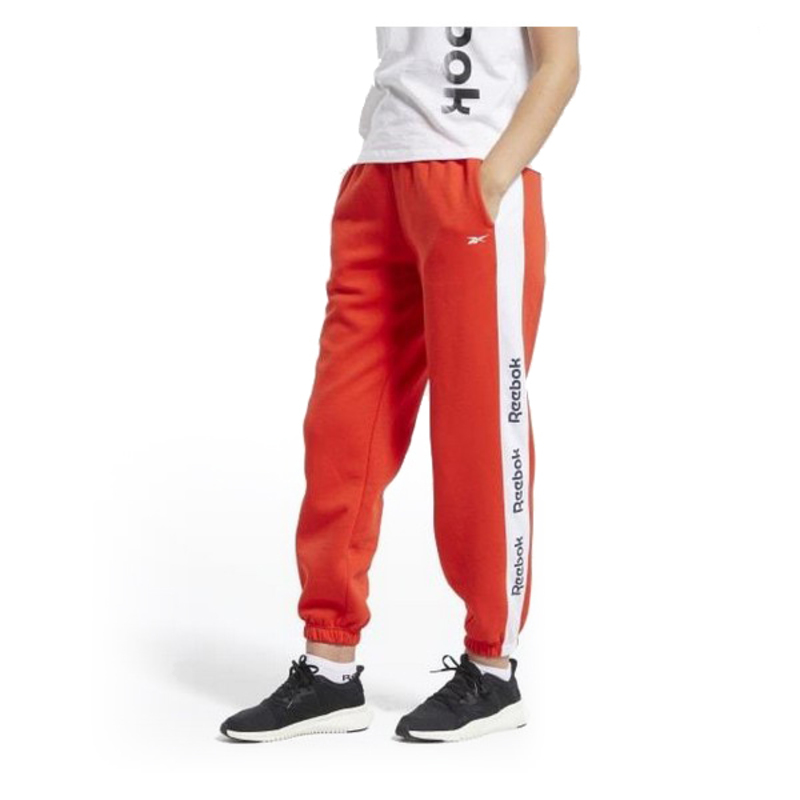 Pantalón de Chándal para Adultos Reebok Linear Logo FL Mujer Rojo