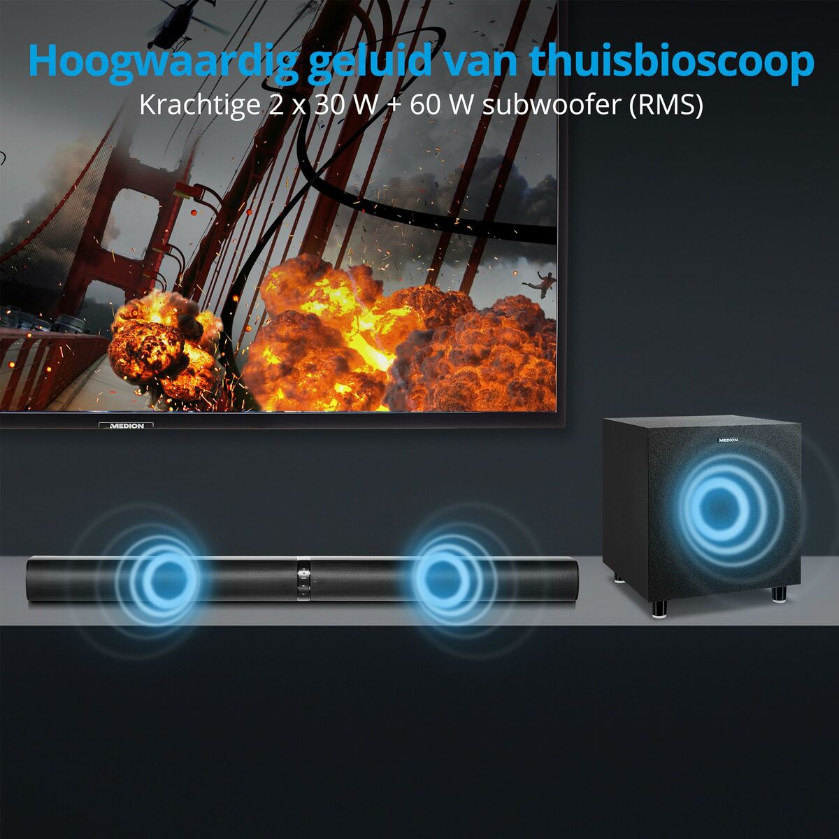 Afbeeldingen van Soundbar Medion Black