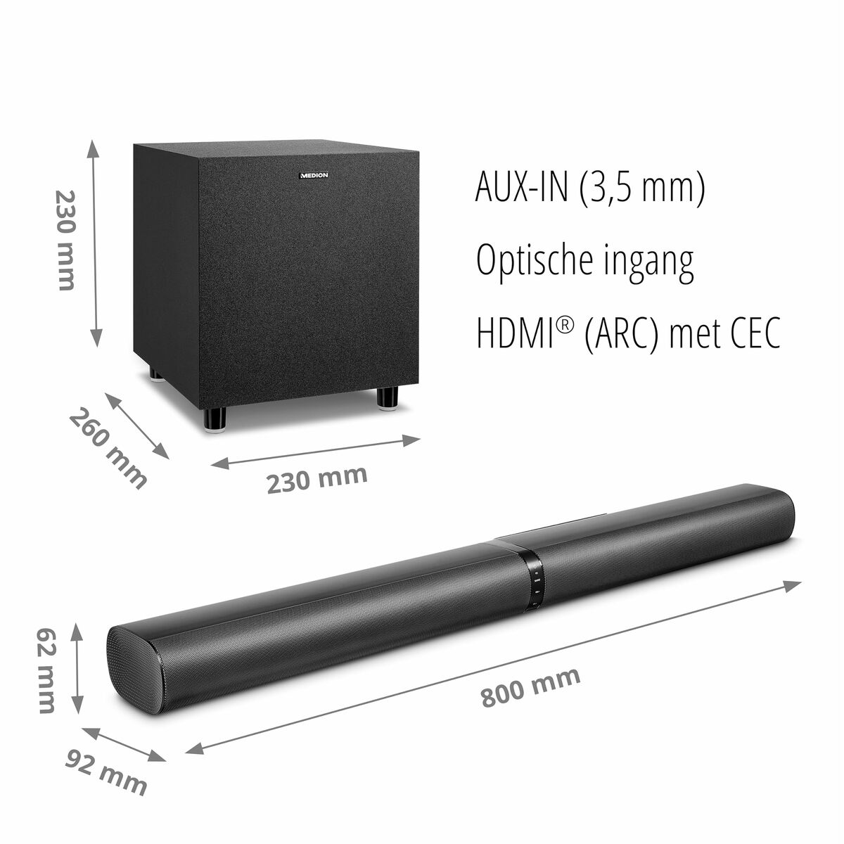Soundbar Medion Black