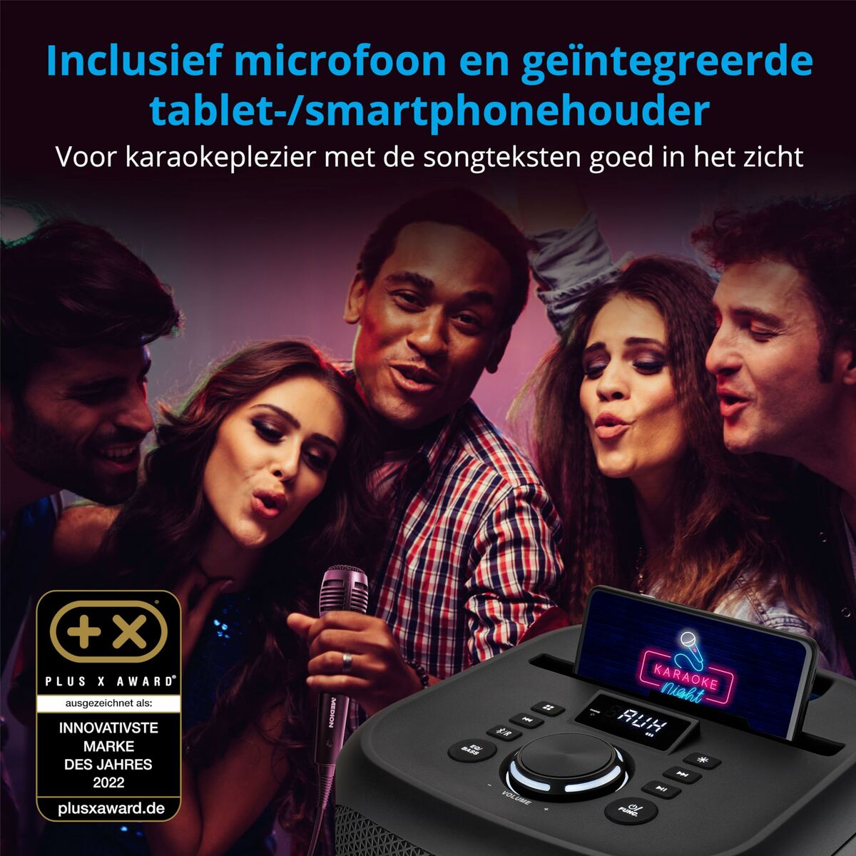 Afbeeldingen van Portable Bluetooth Speakers Medion Black 50 W