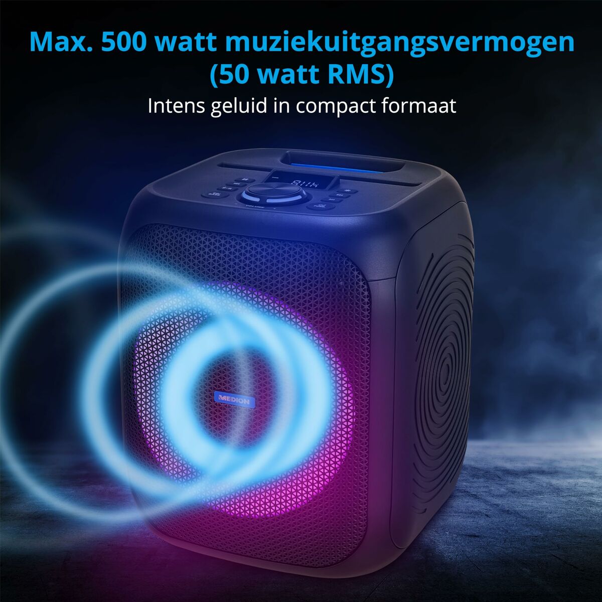 Afbeeldingen van Portable Bluetooth Speakers Medion Black 50 W