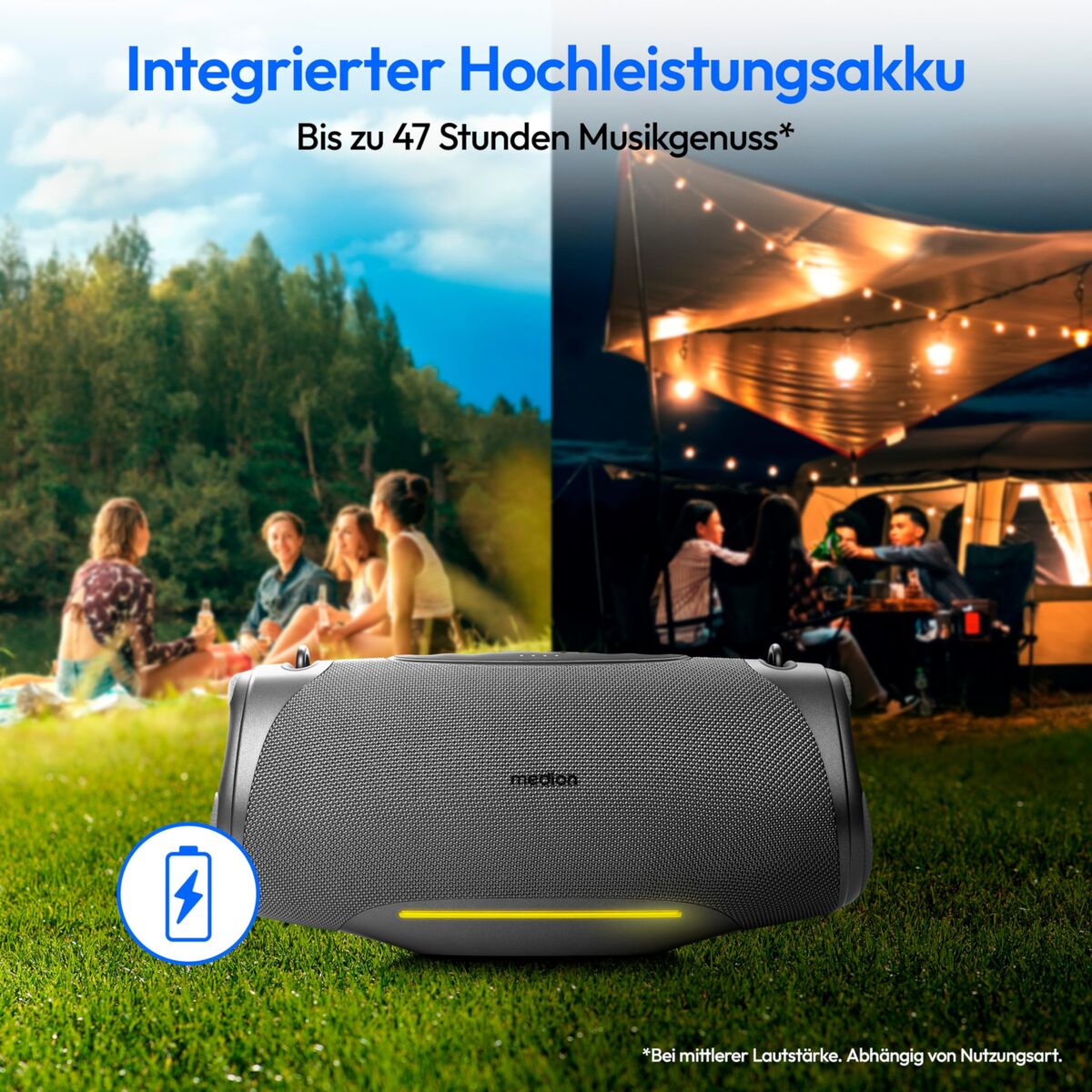 Portable Bluetooth Speakers Medion 50077074 Anthracite (Refurbished A)