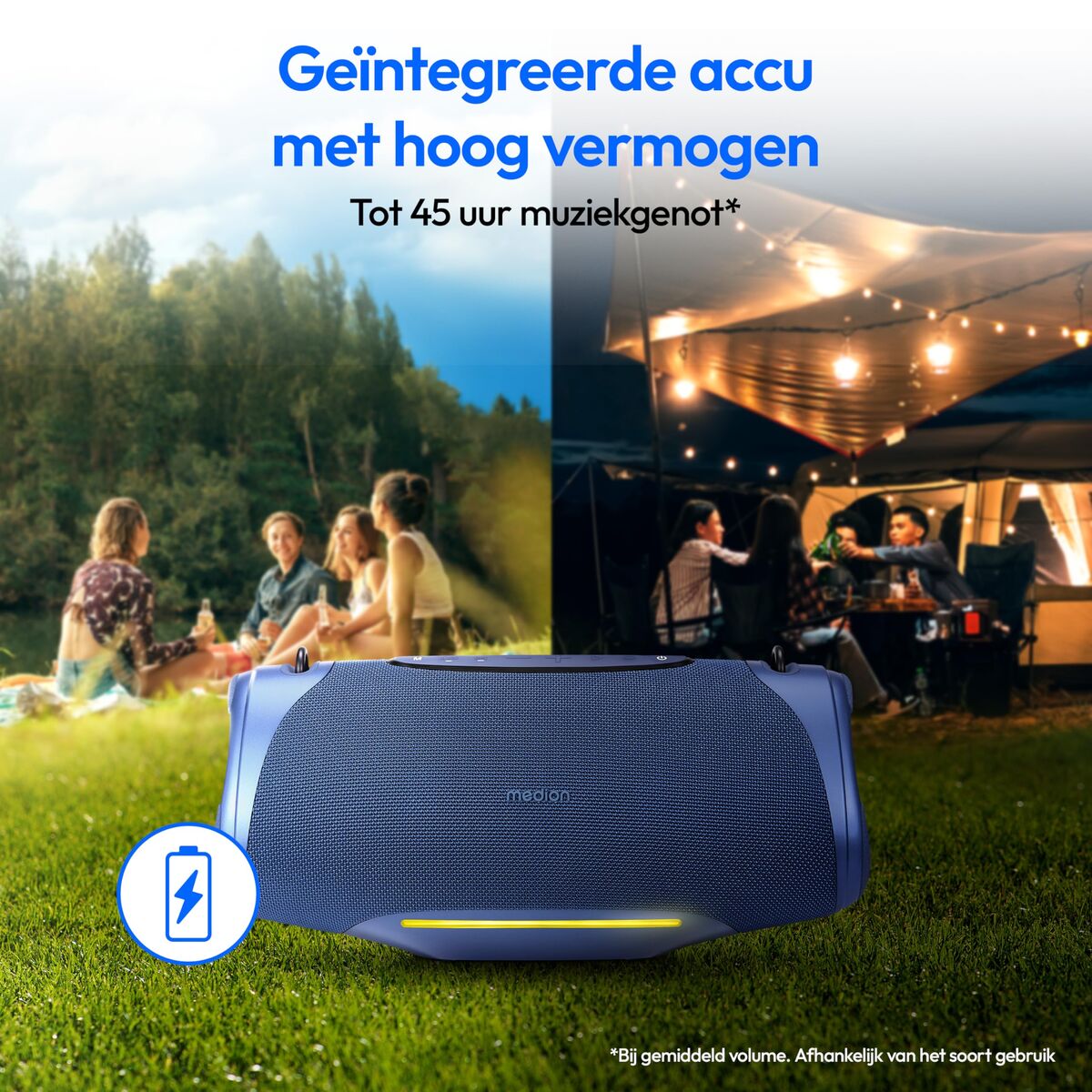 Portable Bluetooth Speakers Medion 50077078 Blue 4 W 50 W