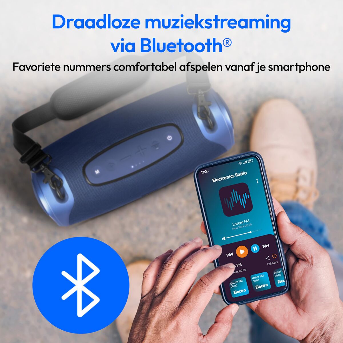 Portable Bluetooth Speakers Medion 50077078 Blue 4 W 50 W
