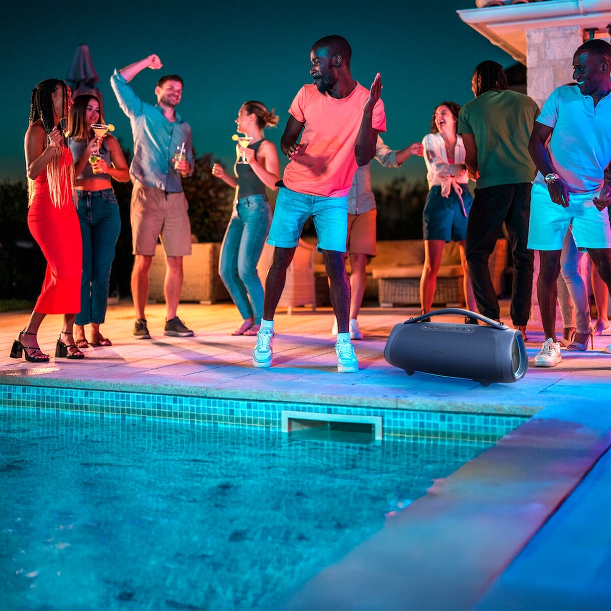 Picture of Portable Bluetooth Speakers Medion 50077082 Blue 100 W 4 W