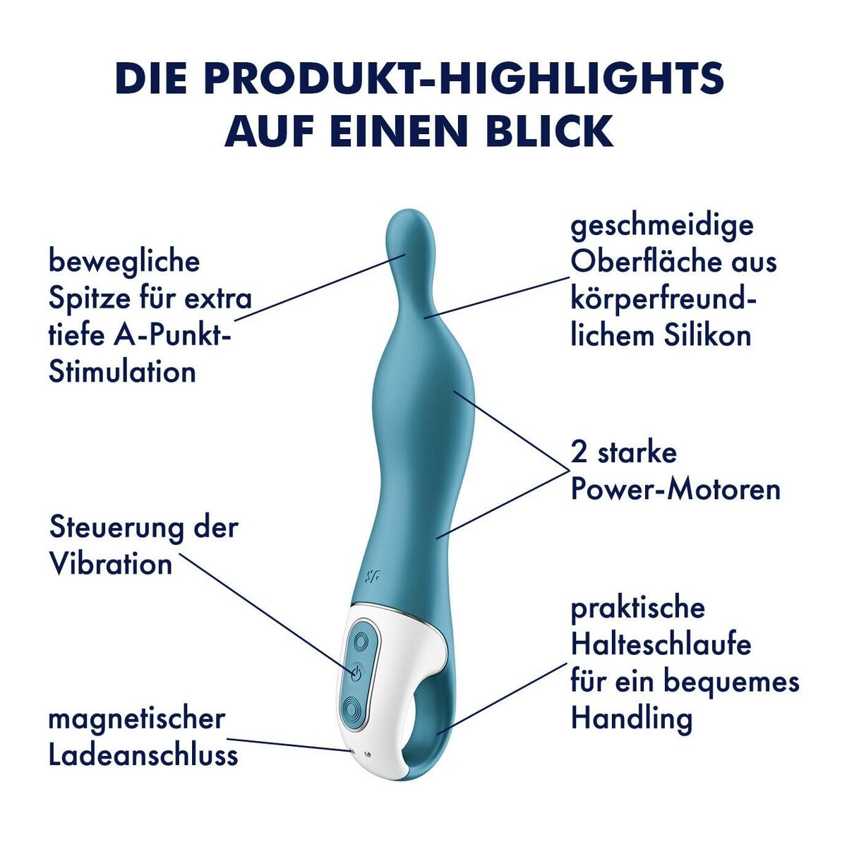 G-Spot Vibrator Satisfyer Blue