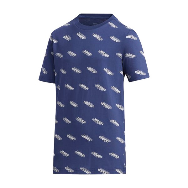 Child's Short Sleeve T-Shirt Adidas YB FAV T Blue