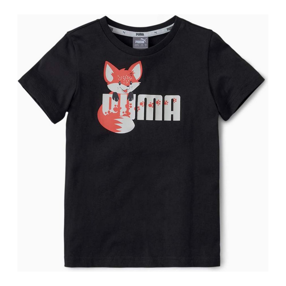 Børne Kortærmet T-shirt Puma ANIMALS TEE 583348 01 37 27 Sort