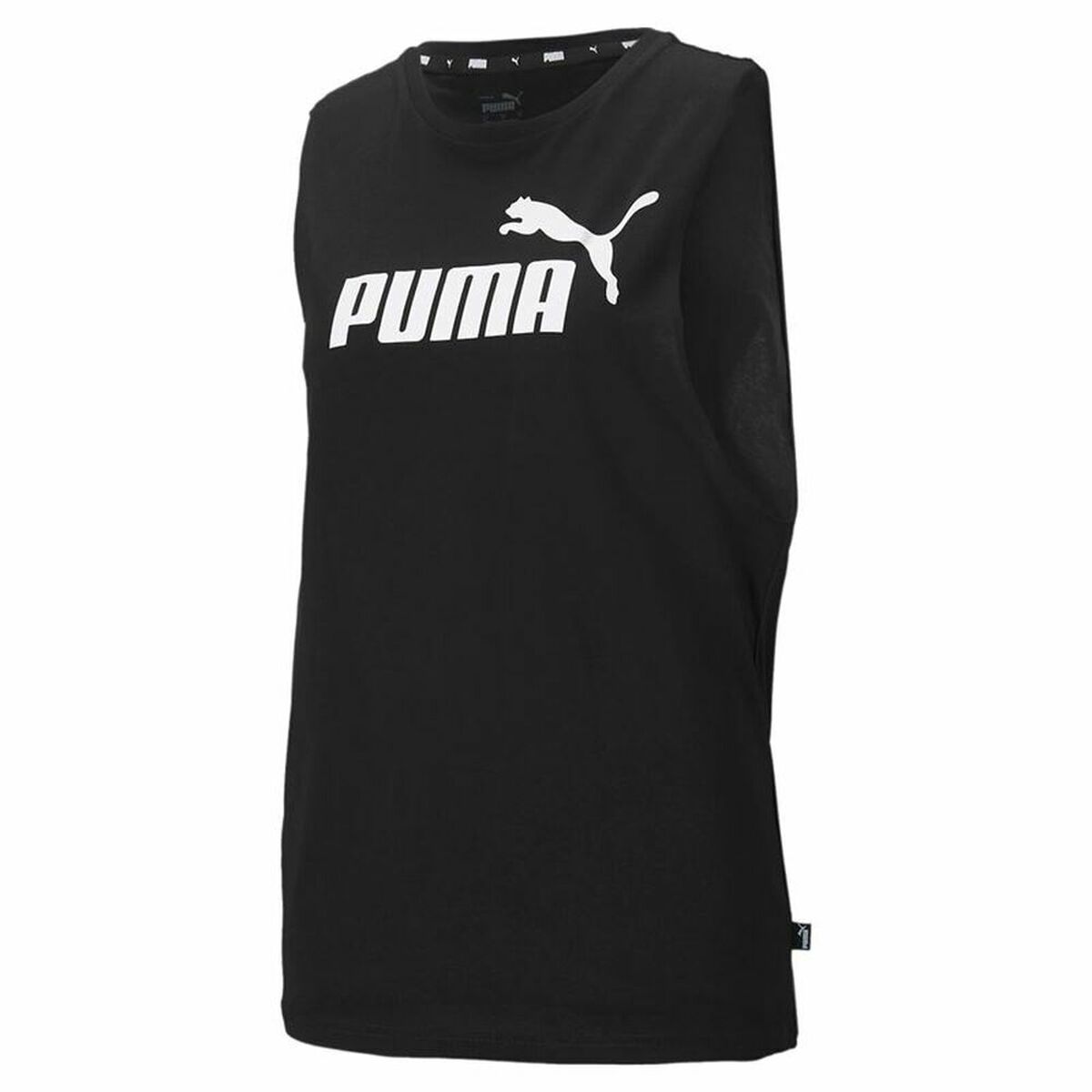 Débardeur Femme Puma Essentials Cut Off Logo Tank Noir