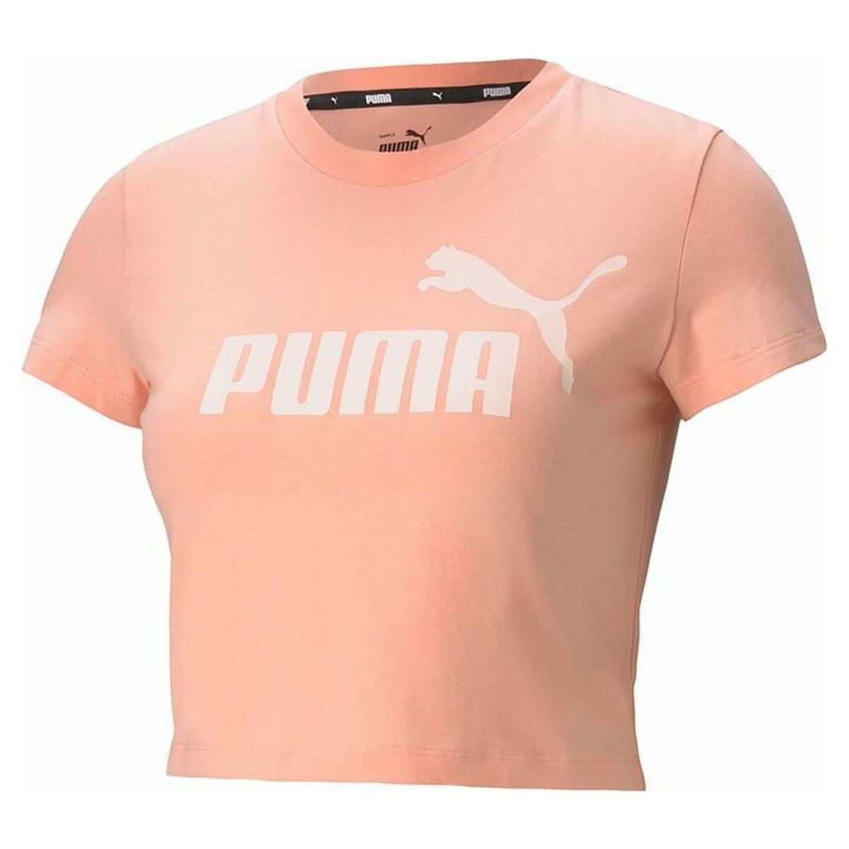 Chemisette Puma Essentials Slim Logo Rose Saumon