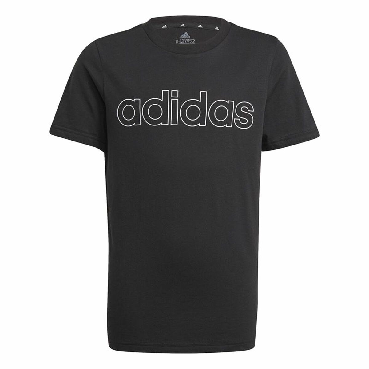 T shirt à manches courtes Enfant Adidas Essentials Noir