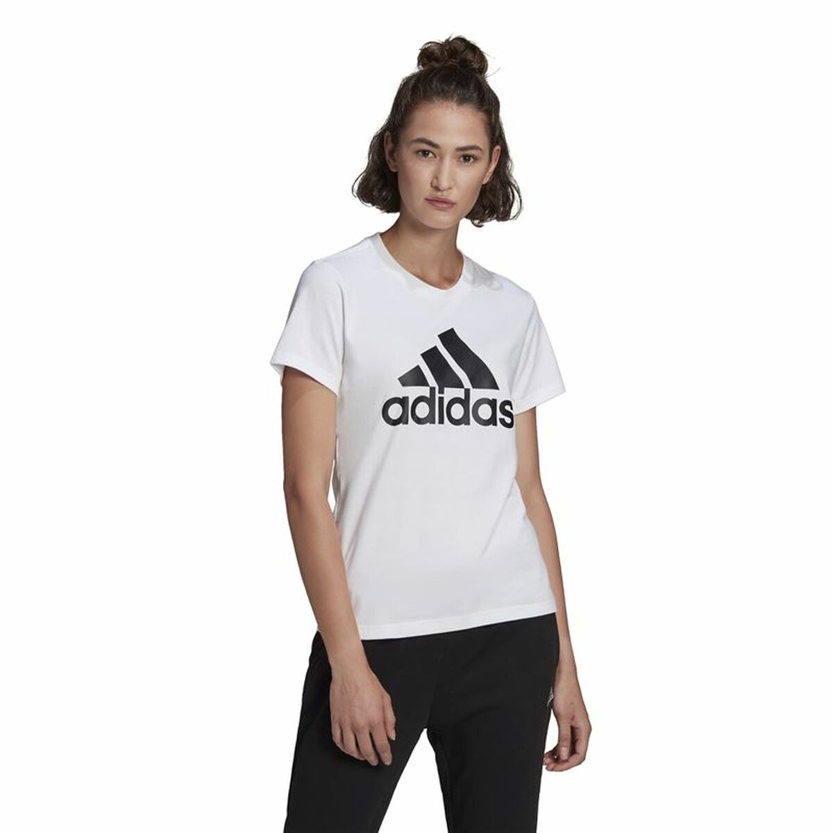 Image secondaire de T-shirt à manches courtes femme Adidas GL0649 Blanc (XS)