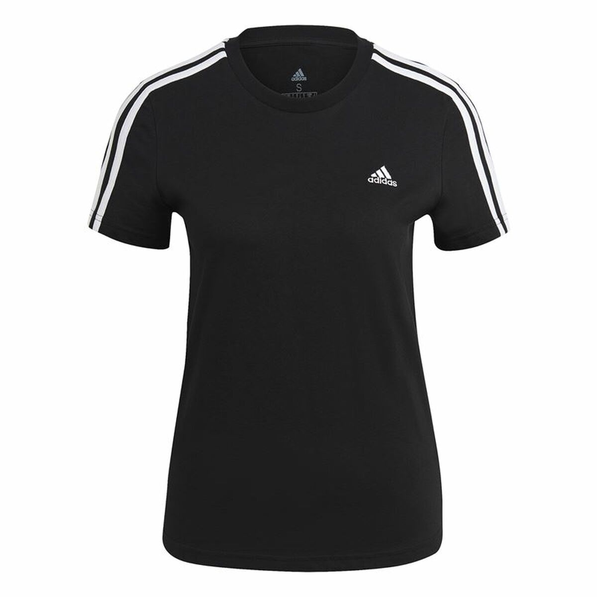 T-shirt à manches courtes femme Adidas 3S T Noir