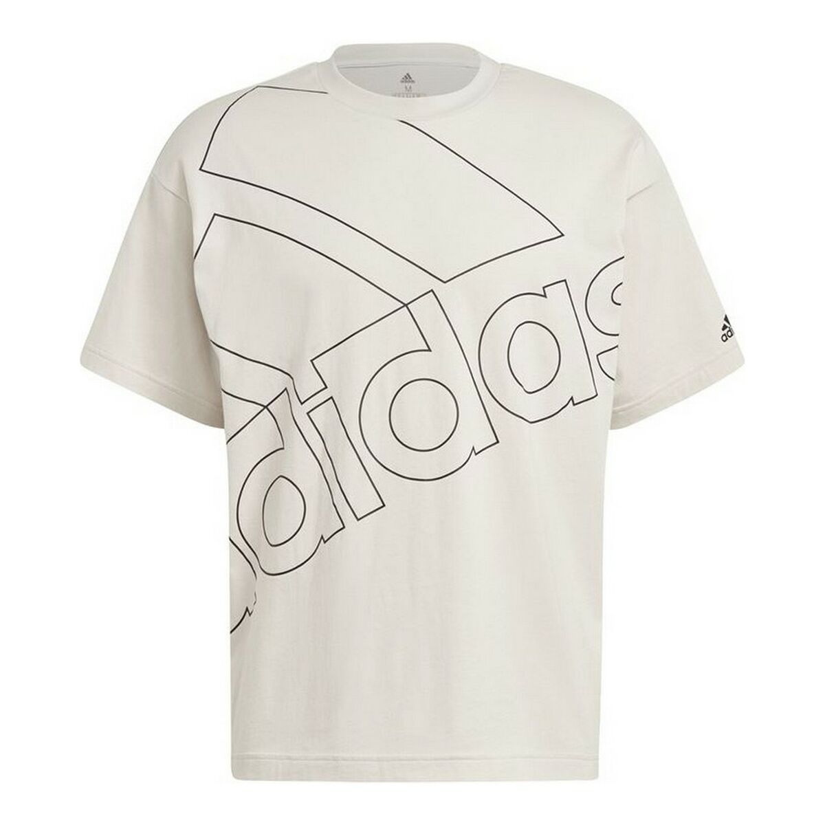 T-shirt à manches courtes homme Adidas Giant Logo Beige