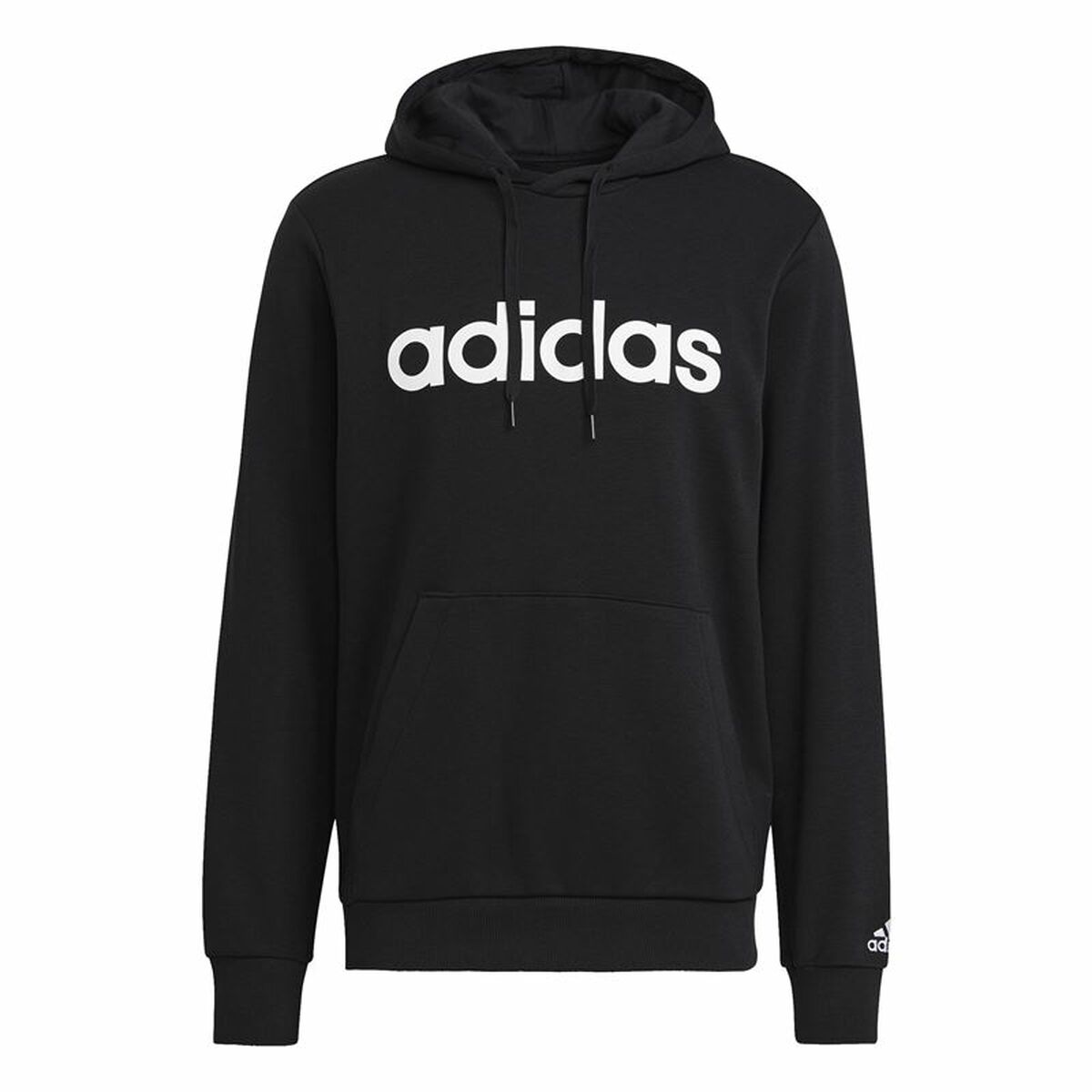 Sweat à capuche homme Adidas French Terry Linear Logo Noir