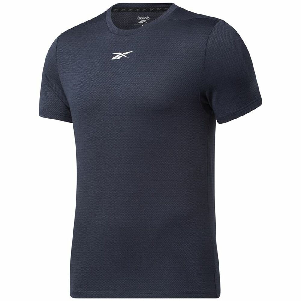 Kortærmet Sport T-shirt Reebok Workout Ready Mørkeblå