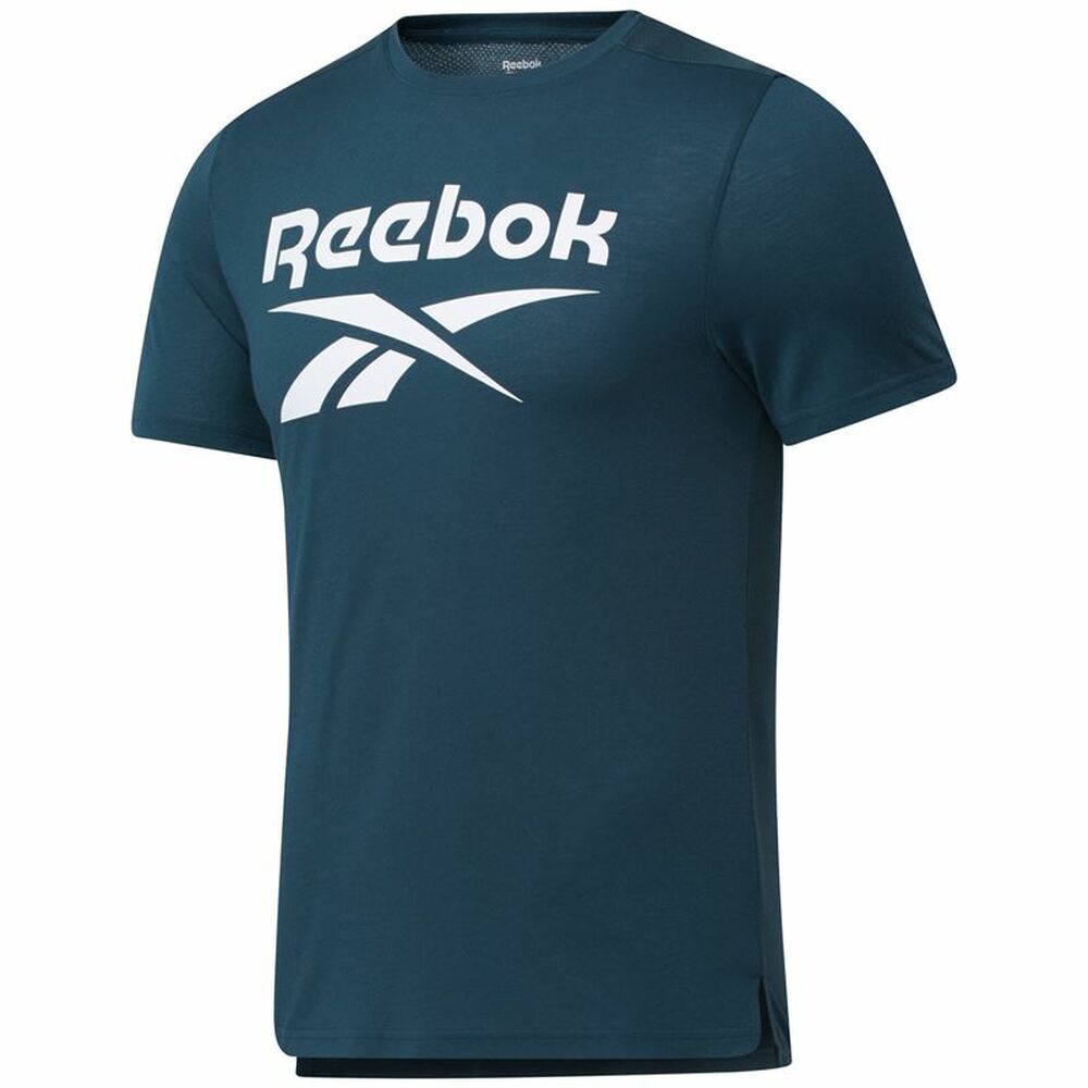 Camiseta Deportiva de Manga Corta Reebok Workout Ready Supremium Azul