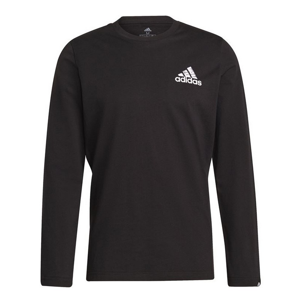 Men’s Long Sleeve T-Shirt Adidas Spray Graphic Black