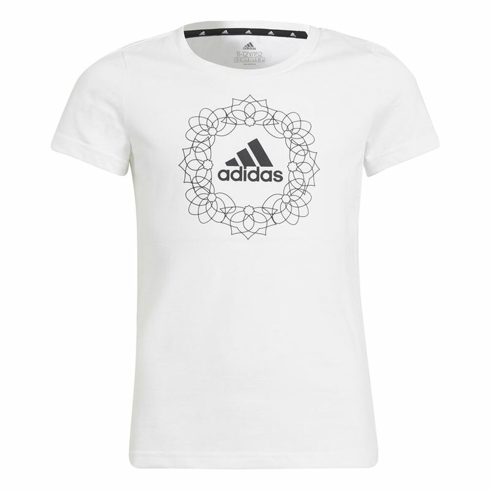 Child's Short Sleeve T-Shirt Adidas Graphic White