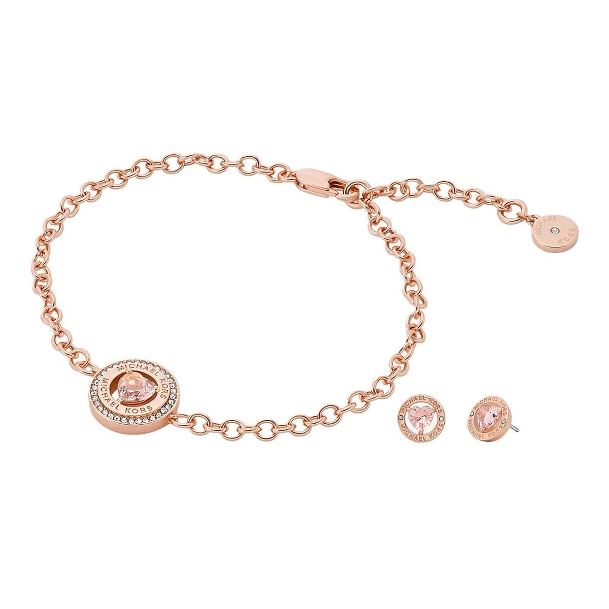 Ensemble Bracelet et Boucles d'oreilles Michael Kors FASHION SPECIAL PACK BRACELET + EARRINGS Or rose